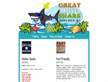 Tablet Screenshot of greatwhitesharkcapemay.com